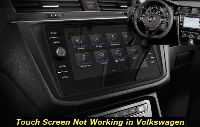 touch screen not working volkswagen